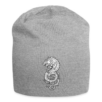 Der Fenrir Wolf - Jersey-Beanie - Grau meliert - Vorne