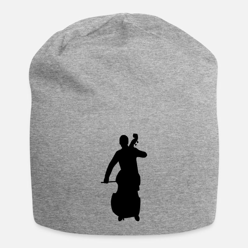 kontrabass - Jersey-Beanie - Grau meliert
