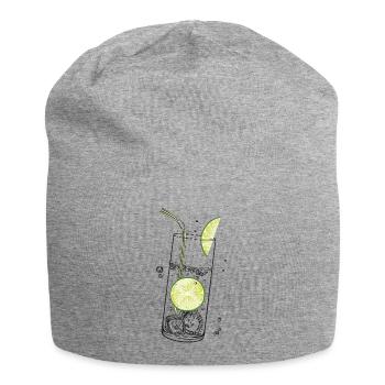 Limetten Limonade Sommer Limo - Jersey-Beanie - Grau meliert - Vorne