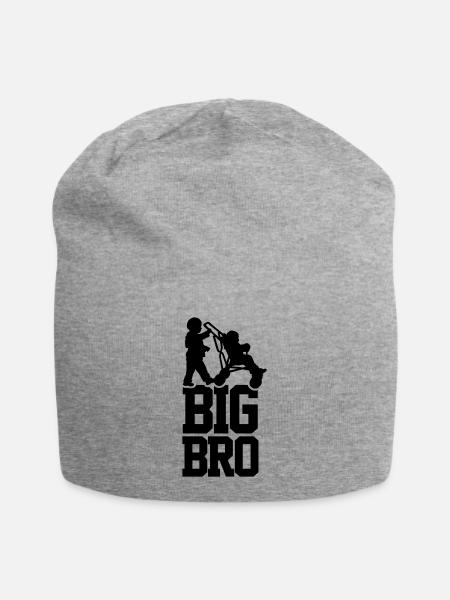 Big Bro - Jersey-Beanie - Grau meliert