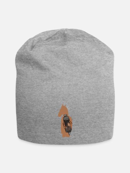 Ein Pferd ohne Namen - Jersey-Beanie - Grau meliert