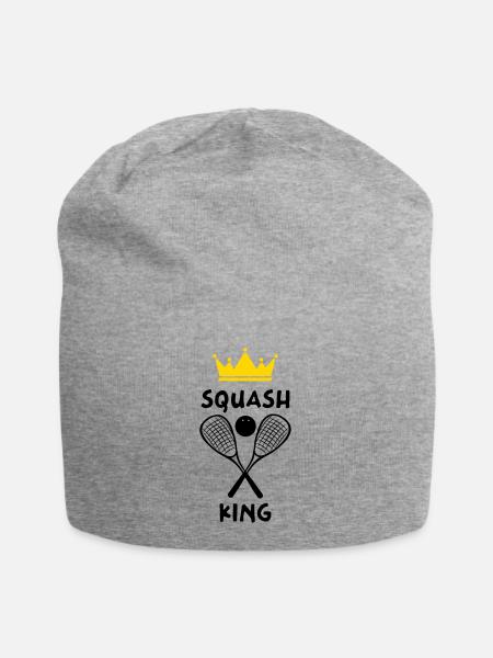 Le Roi du Squash - Squash King - Bonnet en jersey - gris chiné