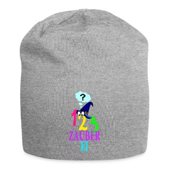 123 Zauberei Zauber Zauberhut Sprechblase comic - Jersey-Beanie - Grau meliert - Vorne