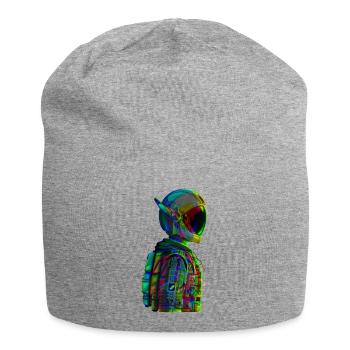 Astronaut Rakete Weltall Geschenk Idee - Jersey-Beanie - Grau meliert - Vorne
