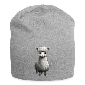 Alpaga doux - Bonnet en jersey - gris chiné - Devant