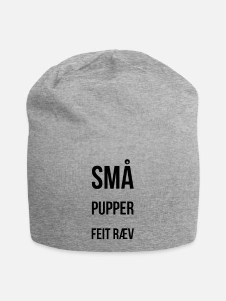 Kleine Titten, fetter Arsch - Jersey-Beanie - Grau meliert