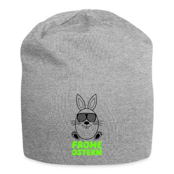 joyeuses Pâques - Bonnet en jersey - gris chiné - Devant