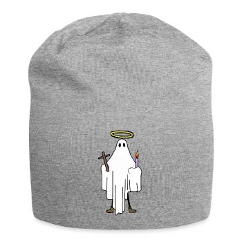 Holy Spirit, Religious, Religion, Halo - Jersey Beanie - heather grey - Front
