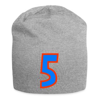5. 5 YEARS. 5th ANNIVERSARY. 5 YEAR ANNIVERSARY - Jersey Beanie - heather grey - Front