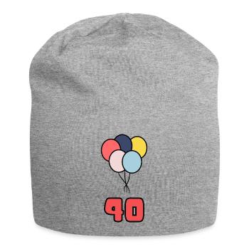 40. 40 ANS. 40e ANNIVERSAIRE. ANNIVERSAIRE 40 ANS. - Bonnet en jersey - gris chiné - Devant