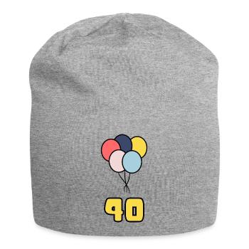 40. 40 ANS. 40e ANNIVERSAIRE. ANNIVERSAIRE 40 ANS. - Bonnet en jersey - gris chiné - Devant