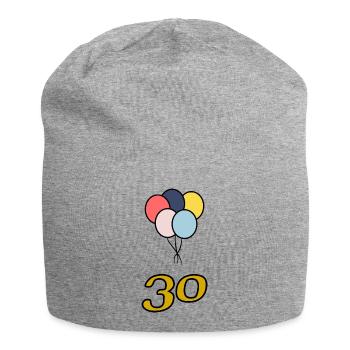 30. 30 ANS. 30e ANNIVERSAIRE. ANNIVERSAIRE 30 ANS. - Bonnet en jersey - gris chiné - Devant