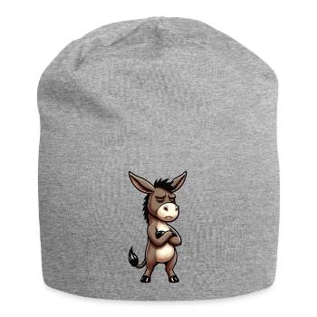 Donkey Donkey Donkey Holder Muli Long-Eared Donkey Muli - Jersey Beanie - heather grey - Front