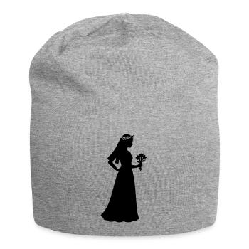 braut - Jersey-Beanie - Grau meliert - Vorne