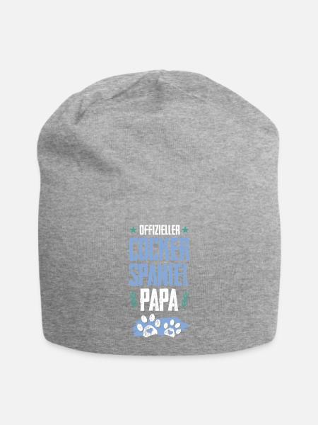 cocker spaniel hunde papa - Jersey-Beanie - Grau meliert