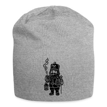 Miner smoker - Jersey Beanie - heather grey - Front