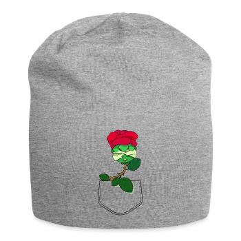 VEILED ESSENCE - Jersey Beanie - heather grey - Front