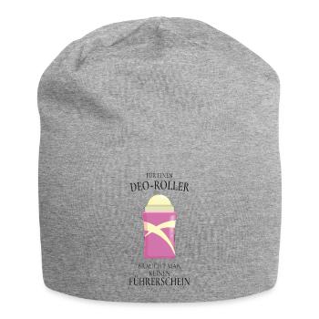 Deo Roller Spruch – Lustiges Geschenk - Jersey-Beanie - Grau meliert - Vorne