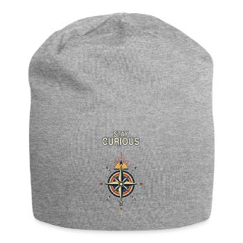 Boussole Stay Curious - Bonnet en jersey - gris chiné - Devant