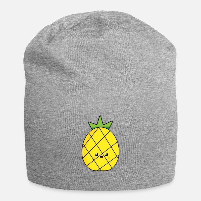 ananas - Bonnet en jersey - gris chiné
