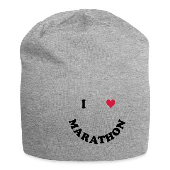 Marathon - Jersey Beanie - heather grey - Front