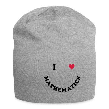 Mathematik - Jersey-Beanie - Grau meliert - Vorne
