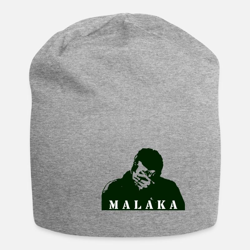 Malaka - Jersey-Beanie - Grau meliert