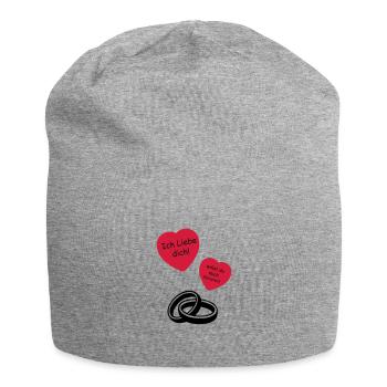 willst du mich heiraten - Jersey-Beanie - Grau meliert - Vorne