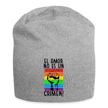 Journée mondiale des réfugiés Droits de l'homme Lutte contre le racisme E. - Bonnet en jersey - gris chiné - Devant
