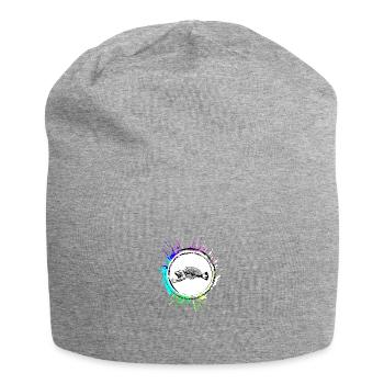 Piranha Knochen Fisch - Jersey-Beanie - Grau meliert - Vorne
