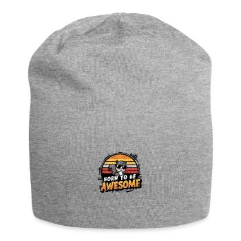 Funny Squirrel Animal Design - Jersey Beanie - heather grey - Front