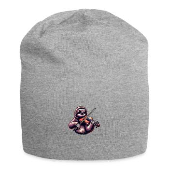 Coole Faultier Geiger Klassische Musik - Jersey-Beanie - Grau meliert - Vorne