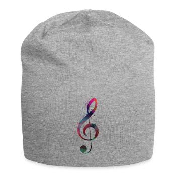 Musik-Universal-Taste - Jersey-Beanie - Grau meliert - Vorne