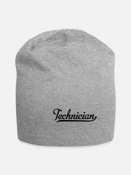 Techniker - Jersey-Beanie - Grau meliert