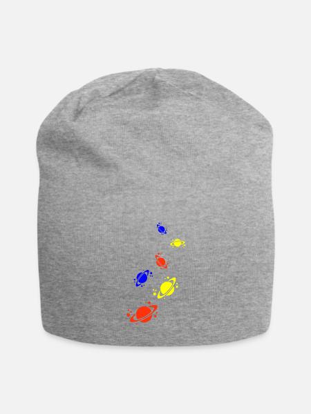 Icône Saturne - Bonnet en jersey - gris chiné