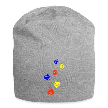 Badge icon icon - Jersey Beanie - heather grey - Front