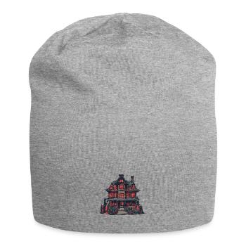 Maison d’horreur d’Halloween - Bonnet en jersey - gris chiné - Devant