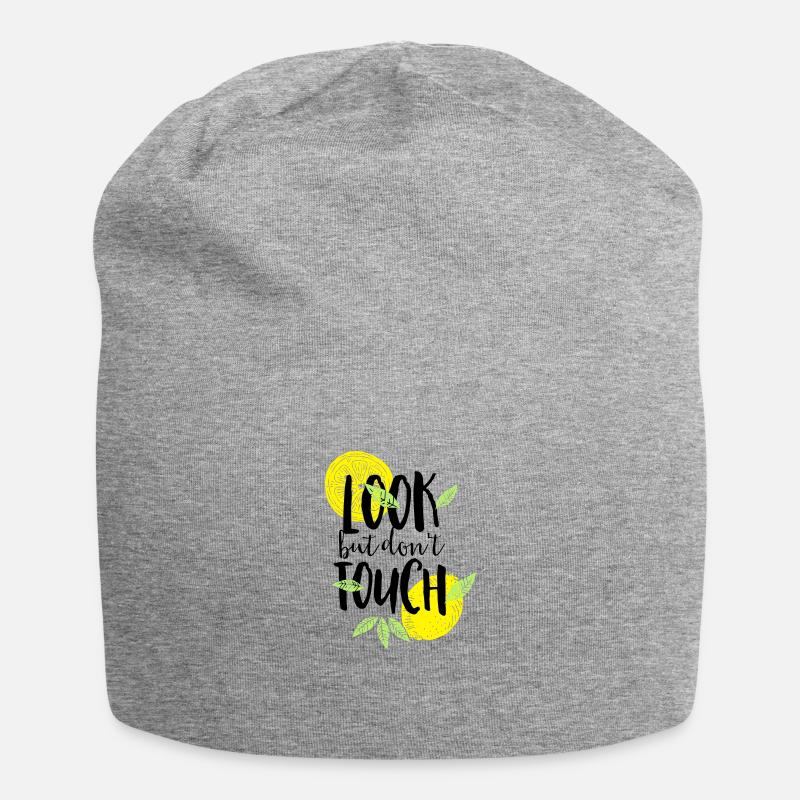 regarde mais ne touche pas - Bonnet en jersey - gris chiné