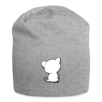 Zurück Chibi Kätzchen - Jersey-Beanie - Grau meliert - Vorne