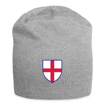 England Flag, St George's Cross Shield - Jersey Beanie - heather grey - Front