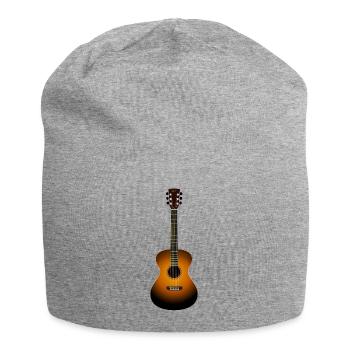 guitare acoustique - Bonnet en jersey - gris chiné - Devant