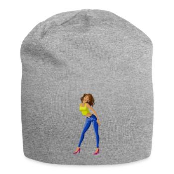 ballerina ballett dance dancer tanz taenzer yoga60 - Jersey-Beanie - Grau meliert - Vorne