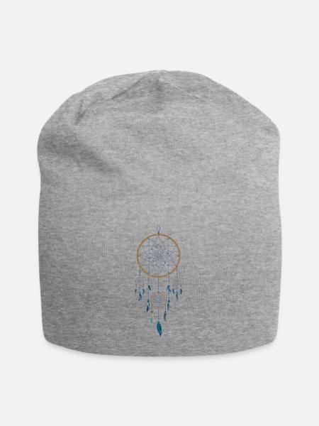 Traumfänger - Jersey-Beanie - Grau meliert