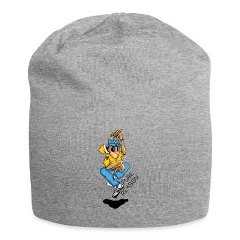 Chiller with pencil and cap - Jersey Beanie - heather grey - Front