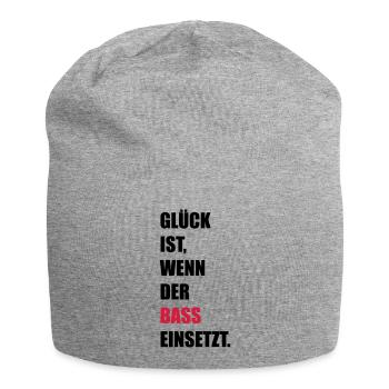 Bass - Jersey-Beanie - Grau meliert - Vorne