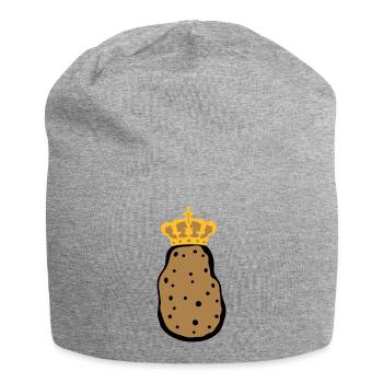 roi de la couronne koenigin princesse prince souverain k - Bonnet en jersey - gris chiné - Devant