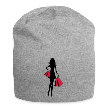 Shopping - Jersey-Beanie - Grau meliert - Vorne