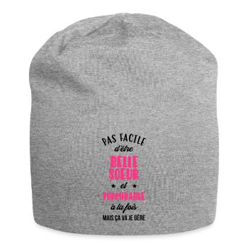Belle Beau-Frère / Belle-Sœur / Beau Frere / Belle - Bonnet en jersey - gris chiné - Devant