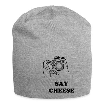say cheese - Jersey-Beanie - Grau meliert - Vorne