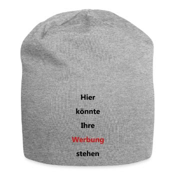 Werbung - Jersey-Beanie - Grau meliert - Vorne